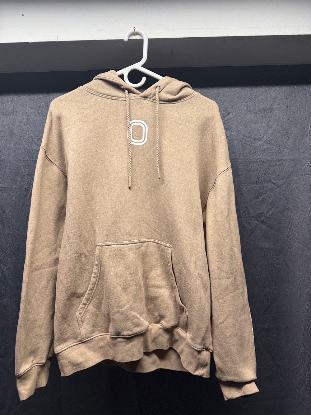 Women's Hooded Pullover Sweater - Tan